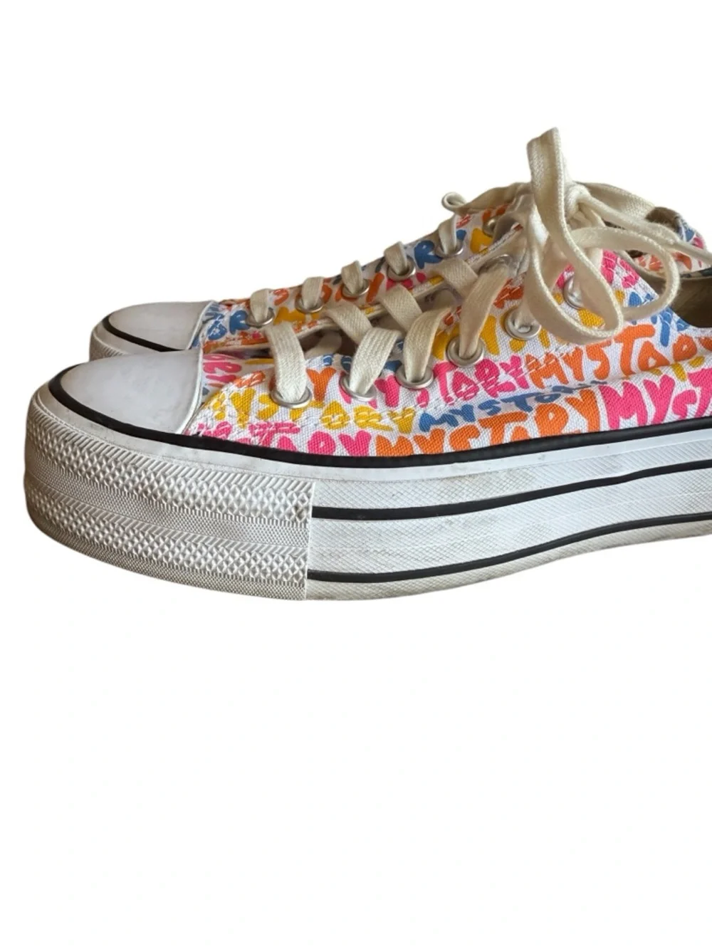 Converse Chuck Taylor All Star Platform Low 'My Story' Women’s US Size 8